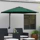 VidaXL Gartenschirm grün 248 x 248 x 148 cm Polyester und Stahl