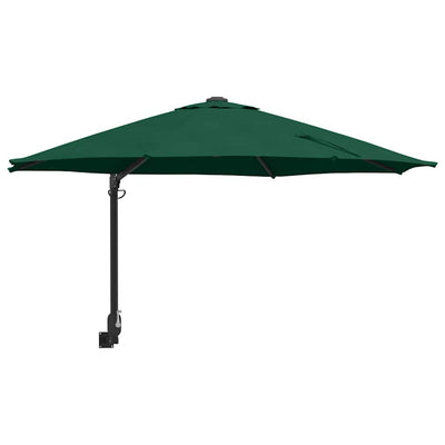VidaXL Gartenschirm grün 248 x 248 x 148 cm Polyester und Stahl