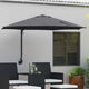 Vidaxxl Gartensonnenschirm Anthrazit 248 x 248 x 148 cm Polyester und Stahl
