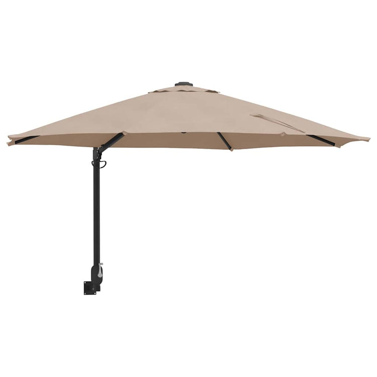 Vidaxx Gartensonnenschirm Taupe 248 x 248 x 148 cm Polyester und Stahl