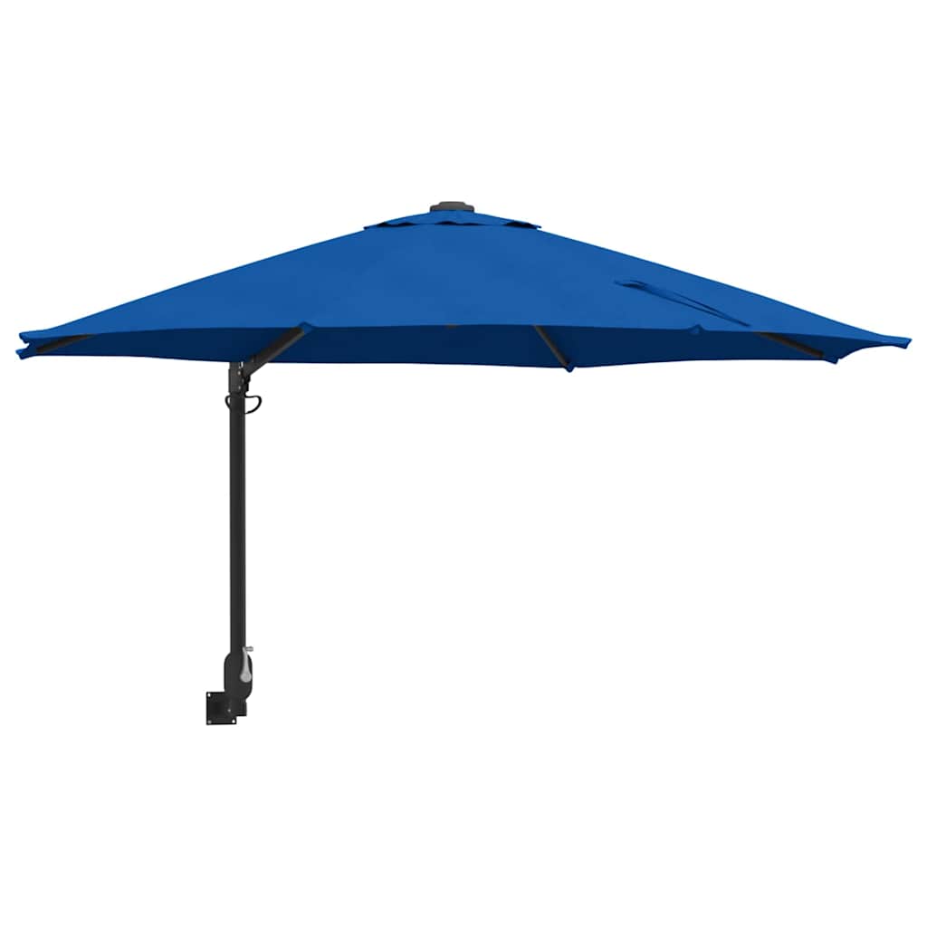 Vidaxxl Gartensonnenschirm Azurblau 248 x 248 x 148 cm Polyester und Stahl