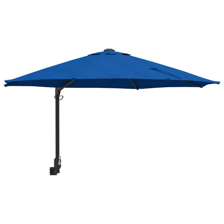 Vidaxxl Gartensonnenschirm Azurblau 248 x 248 x 148 cm Polyester und Stahl