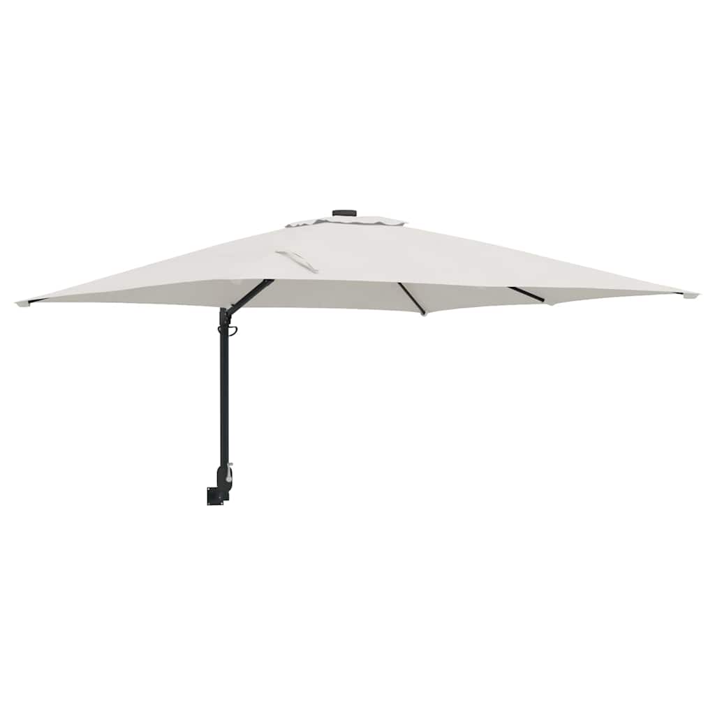 Vidaxxl Gartensonnenschirm Sand 248,5 x 247,5 x 160 cm Polyester und Stahl