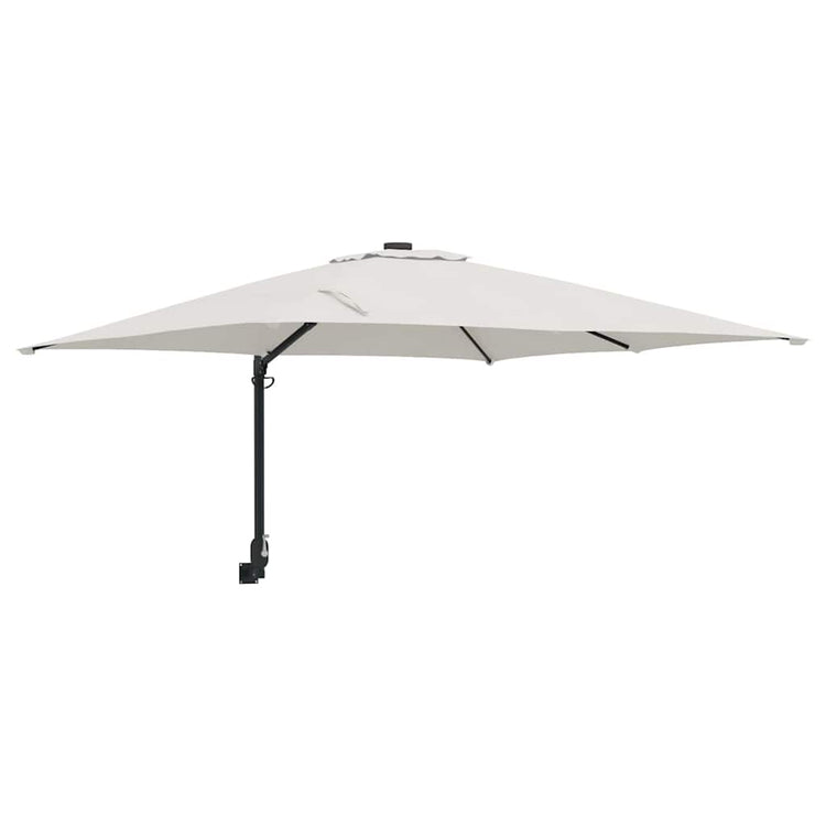Vidaxxl Gartensonnenschirm Sand 248,5 x 247,5 x 160 cm Polyester und Stahl