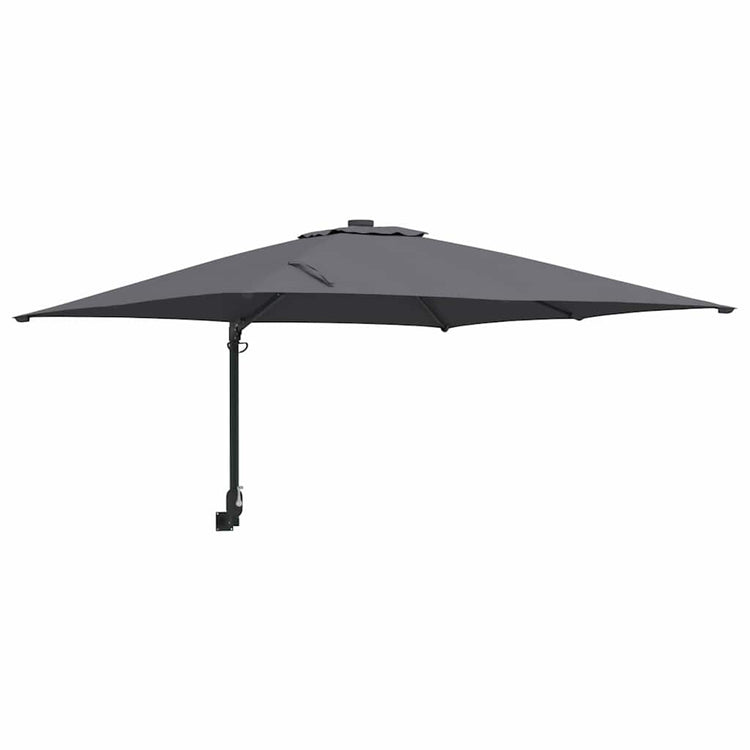 Vidaxxl Gartensonnenschirm Anthrazit 248,5 x 247,5 x 160 cm Polyester und Stahl