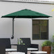 VidaXL Gartenschirm grün 248 x 248 x 148 cm Polyester und Stahl