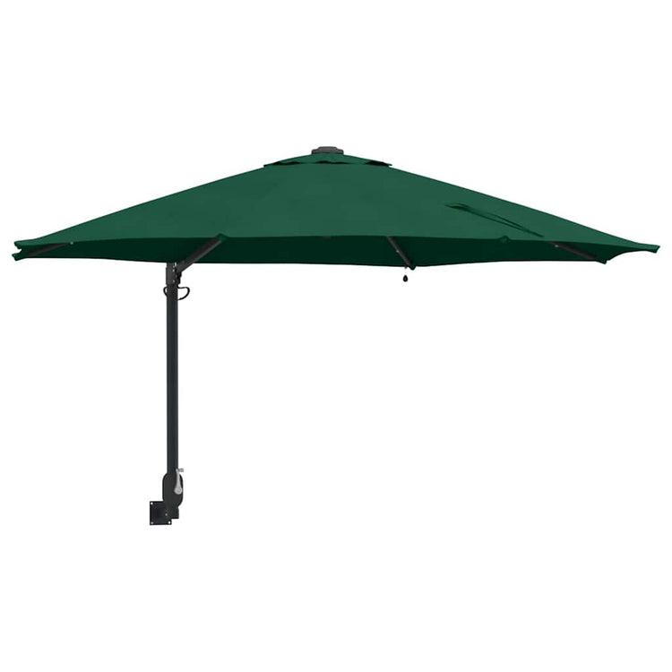 VidaXL Gartenschirm grün 248 x 248 x 148 cm Polyester und Stahl