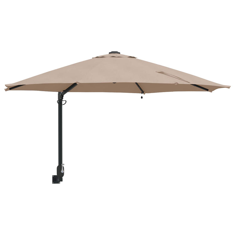 Vidaxx Gartensonnenschirm Taupe 248 x 248 x 148 cm Polyester und Stahl