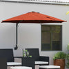 Vidaxxl Gartensonnenschirm Terrakotta 248 x 248 x 148 cm Polyester und Stahl