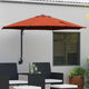 Vidaxxl Gartensonnenschirm Terrakotta 248 x 248 x 148 cm Polyester und Stahl