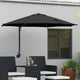 Vidaxx Gartensonnenschirm Schwarz 248 x 248 x 148 cm Polyester und Stahl