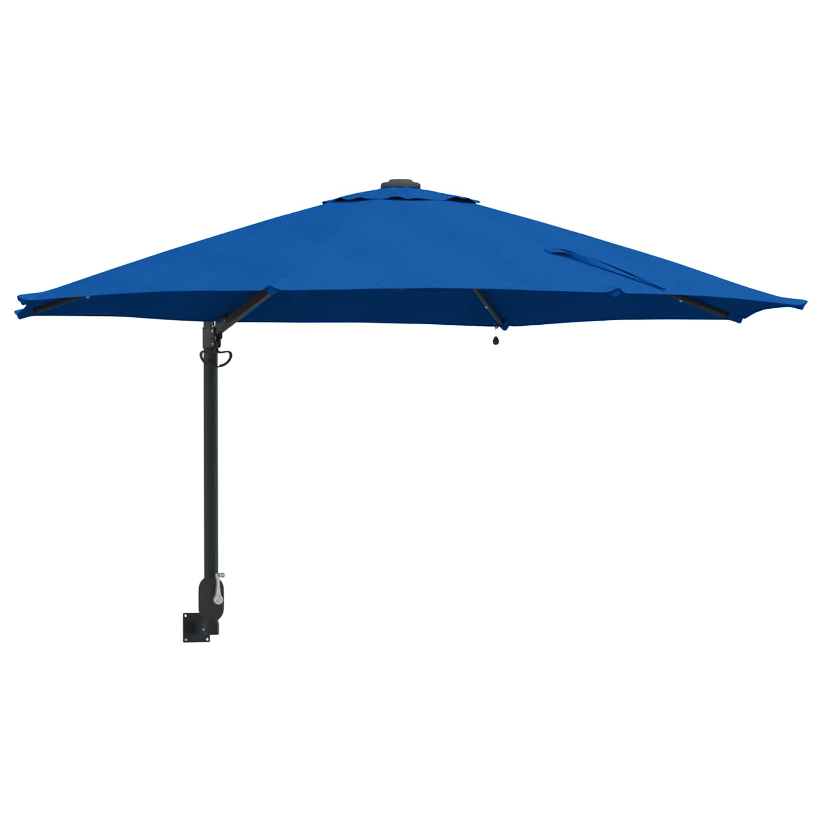 Vidaxxl Gartensonnenschirm Azurblau 248 x 248 x 148 cm Polyester und Stahl