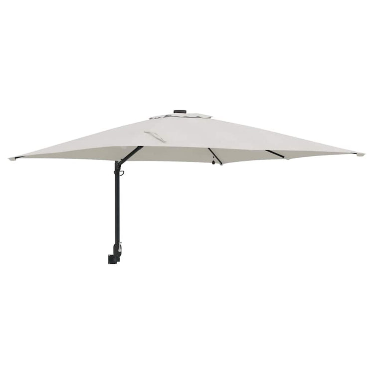 Vidaxxl Gartensonnenschirm Sand 248,5 x 247,5 x 160 cm Polyester und Stahl