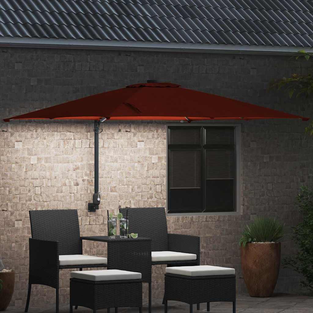 Vidaxl Gartenschirm Terrakotta 248,5 x 247,5 x 160 cm