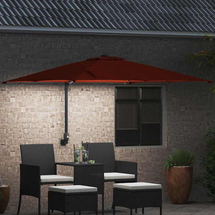 Vidaxl Gartenschirm Terrakotta 248,5 x 247,5 x 160 cm