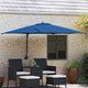 Vidaxxl Gartensonnenschirm Azurblau 248,5 x 247,5 x 160 cm Polyester und Stahl