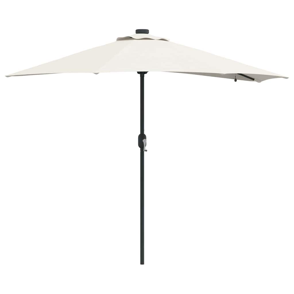 VidaXL Gartensonnenschirm Sand 294 x 150 x 223 cm Polyester und Stahl