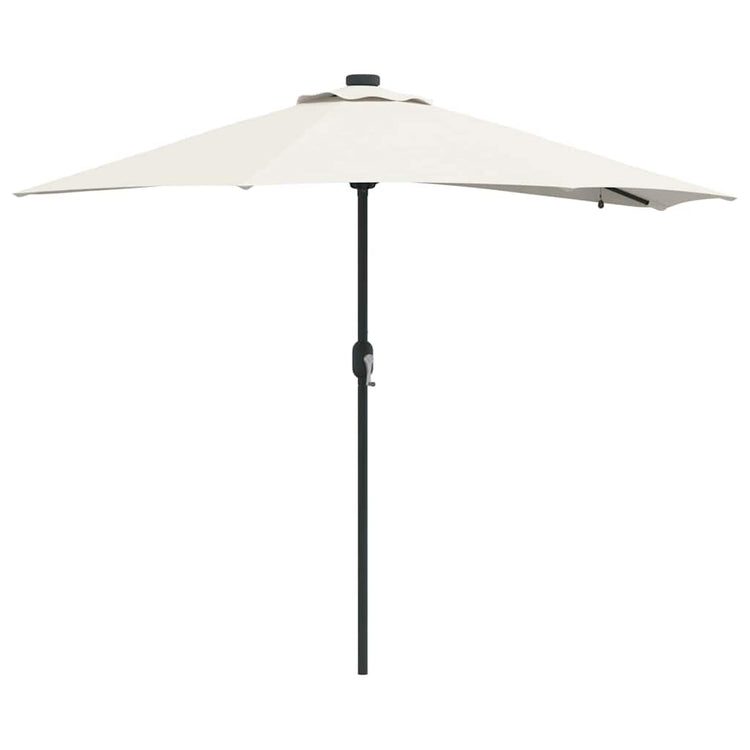 VidaXL Gartensonnenschirm Sand 294 x 150 x 223 cm Polyester und Stahl