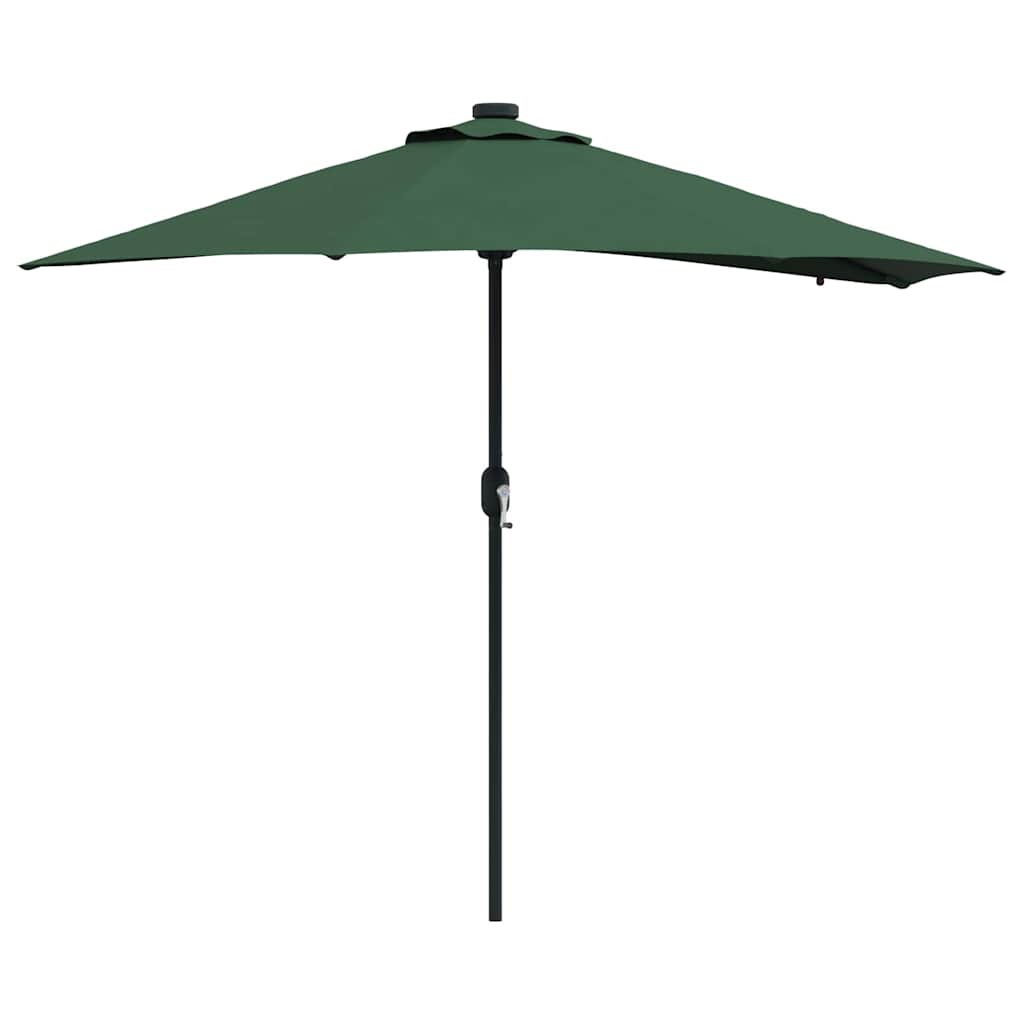 Vidaxxl Gartensonnenschirm grün 294 x 150 x 223 cm Polyester und Stahl