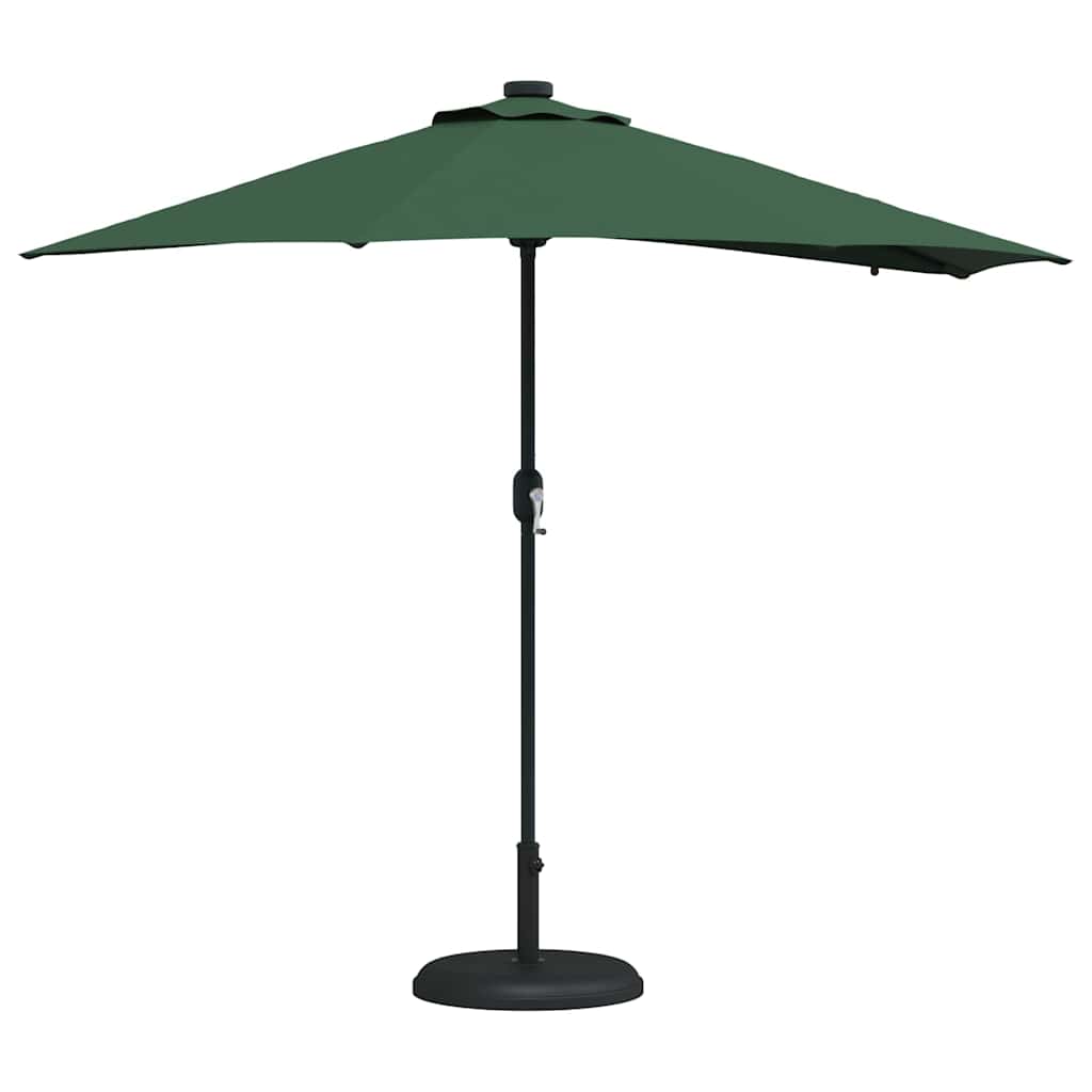 Vidaxxl Gartensonnenschirm grün 294 x 150 x 223 cm Polyester und Stahl
