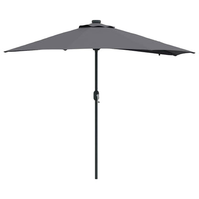 Vidaxxl Gartensonnenschirm Anthrazit 294 x 150 x 223 cm Polyester und Stahl