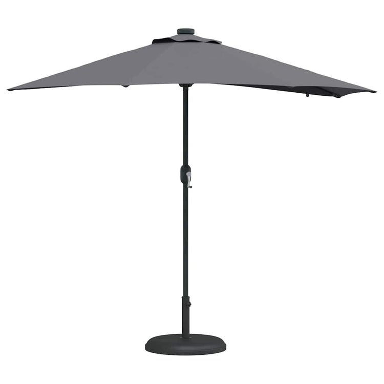 Vidaxxl Gartensonnenschirm Anthrazit 294 x 150 x 223 cm Polyester und Stahl