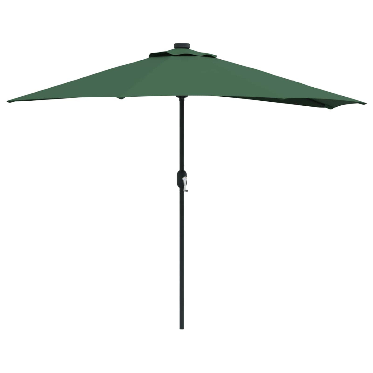 Vidaxxl Gartensonnenschirm grün 294 x 150 x 224 cm Polyester und Stahl
