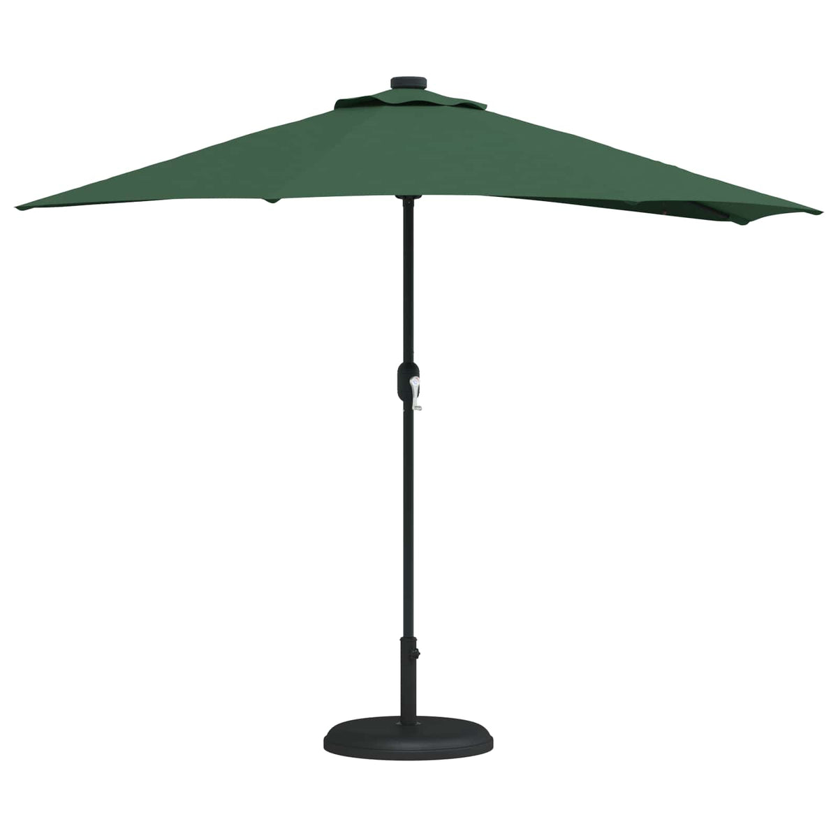 Vidaxxl Gartensonnenschirm grün 294 x 150 x 224 cm Polyester und Stahl