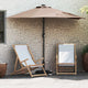 Vidaxx Gartensonnenschirm Taupe 294 x 150 x 224 cm Polyester und Stahl