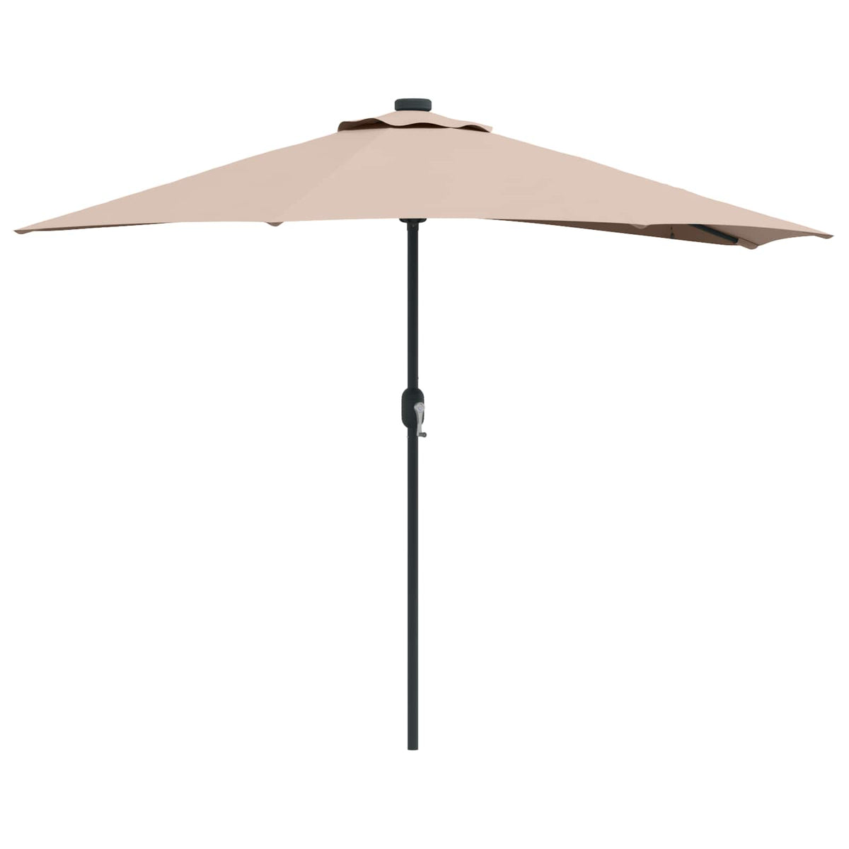 Vidaxx Gartensonnenschirm Taupe 294 x 150 x 224 cm Polyester und Stahl