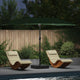 Vidaxx Gartenschirm grün 385 x 209 x 244 cm Polyester