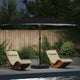 Vidaxl Gartensonnenschirm Anthrazit 385 x 209 x 244 cm Polyester