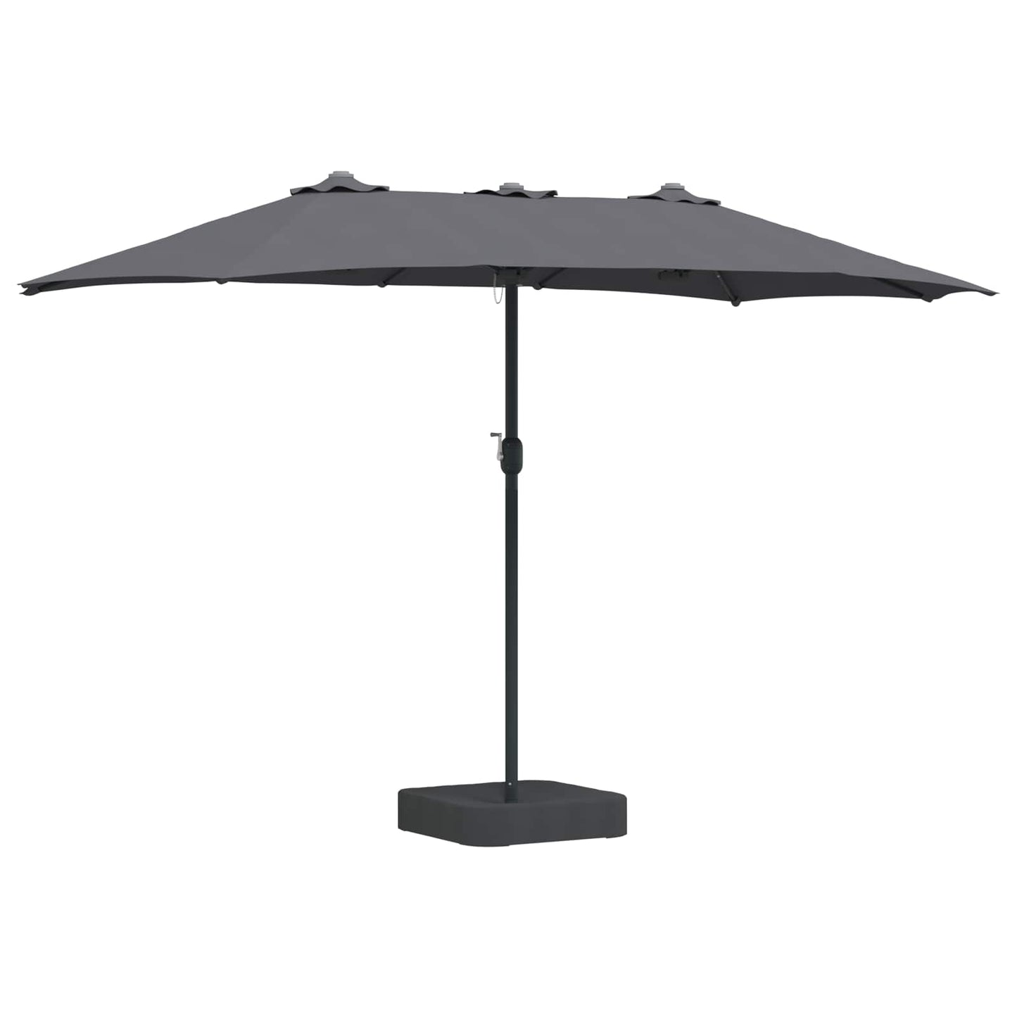 Vidaxl Gartensonnenschirm Anthrazit 385 x 209 x 244 cm Polyester