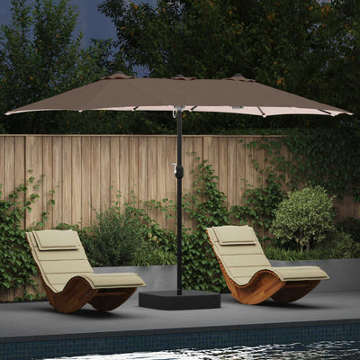 Vidaxx Gartenschirm Taupe 385 x 209 x 244 cm Polyester