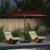 Vidaxxl Gartensonnenschirm Terrakotta 385 x 209 x 244 cm Polyester