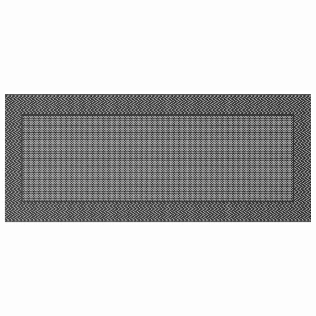 Vidaxx Outdoor-Teppich Chevron Arakil Schwarz und Grau 600 x 250 cm