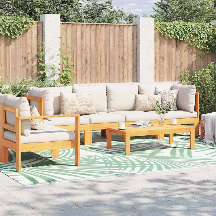 Vidaxx Outdoor-Teppich Arakil grün und weiß 400 × 300 cm 50 % Polypropylen