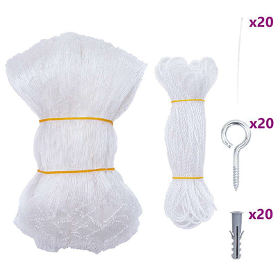 Vidaxxl Katzennetz transparent 3x2 m Nylon