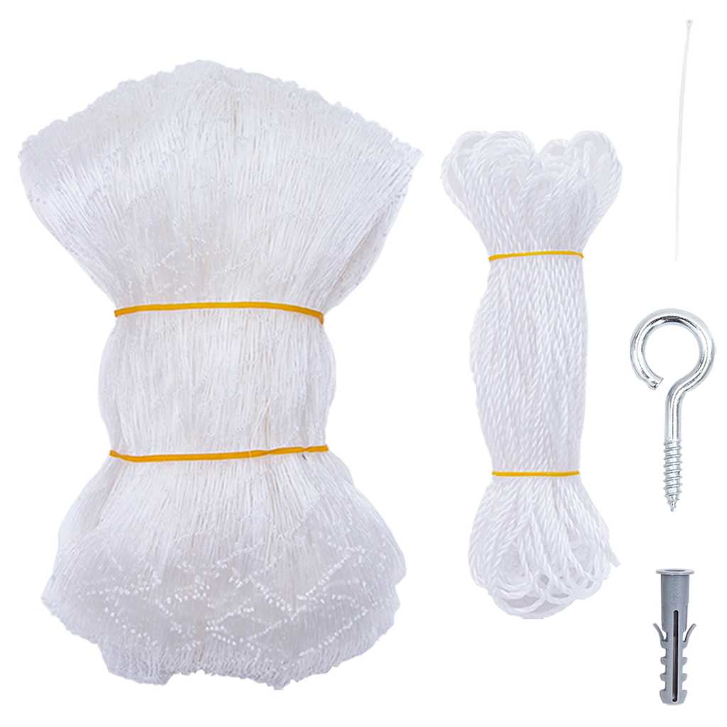 VidaXL Katzennetz transparent 4x3 m Nylon