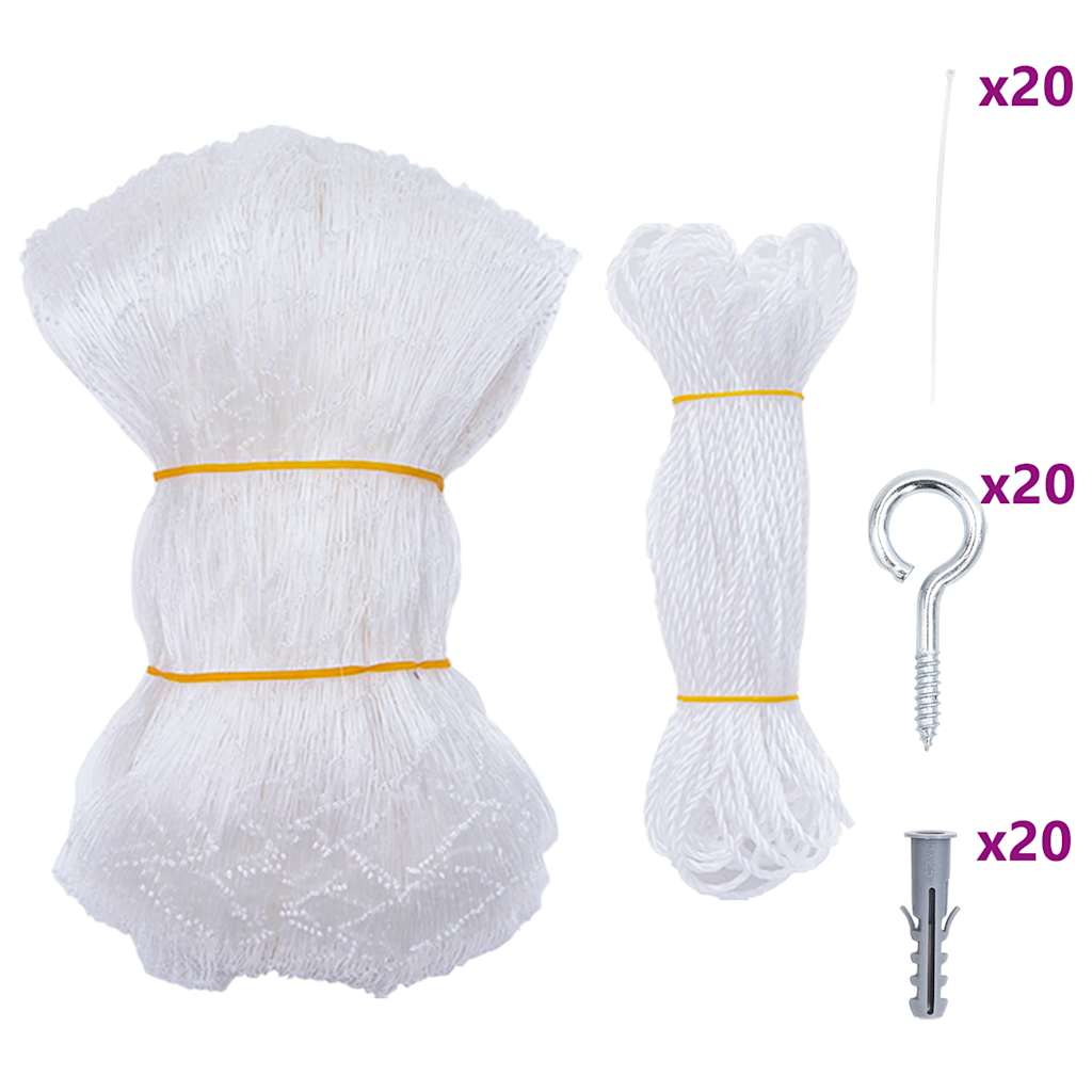 Vidaxxl Katzennetz transparent 6x3 m Nylon