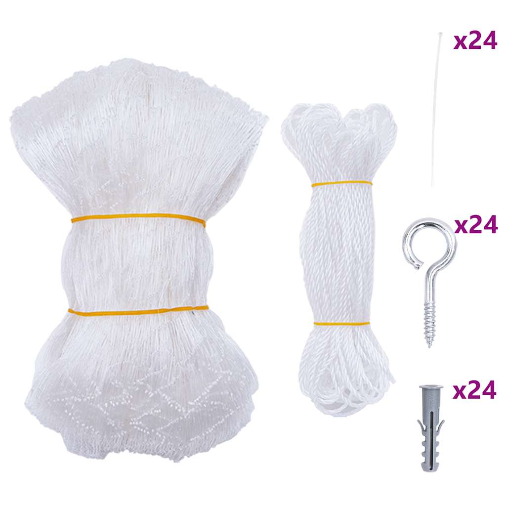 Vidaxxl Katzennetz transparent 8x3 m Nylon