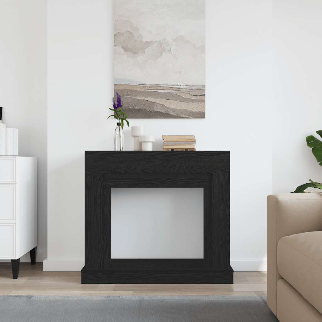 Vidaxx Kaminverkleidung 100x30x87,5 cm Spanplatte Eiche schwarz