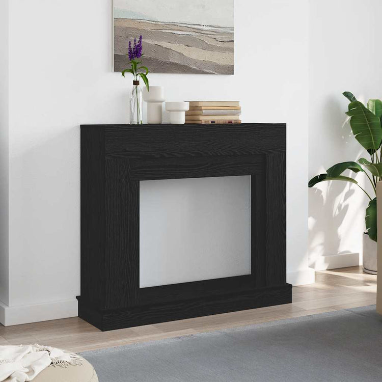 Vidaxx Kaminverkleidung 100x30x87,5 cm Spanplatte Eiche schwarz