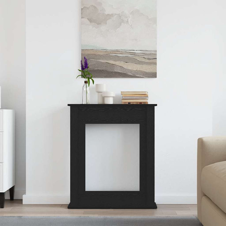 Vidaxx Kaminverkleidung schwarze Eiche 75x20x87,5 cm Holzwerkstoff