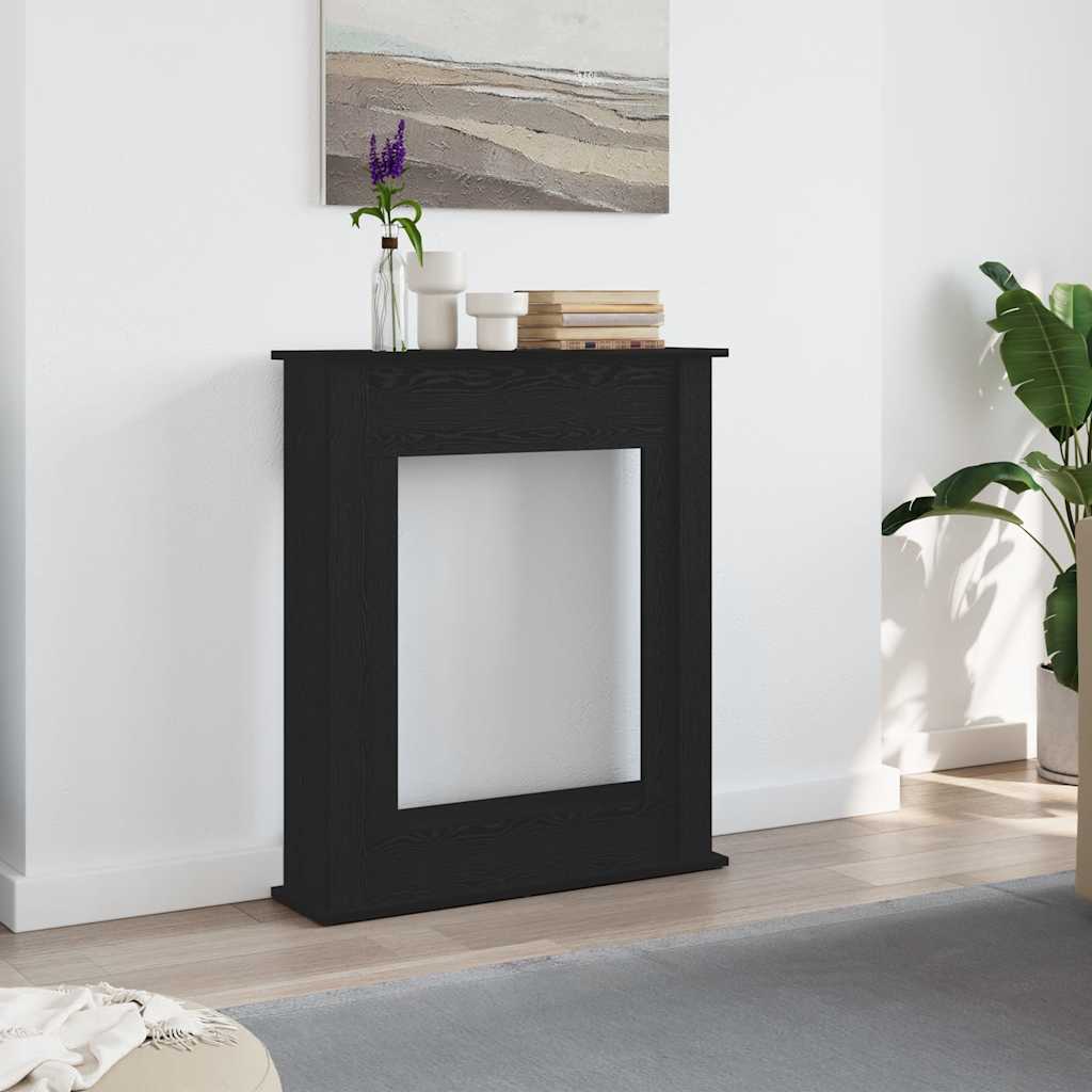 Vidaxx Kaminverkleidung schwarze Eiche 75x20x87,5 cm Holzwerkstoff