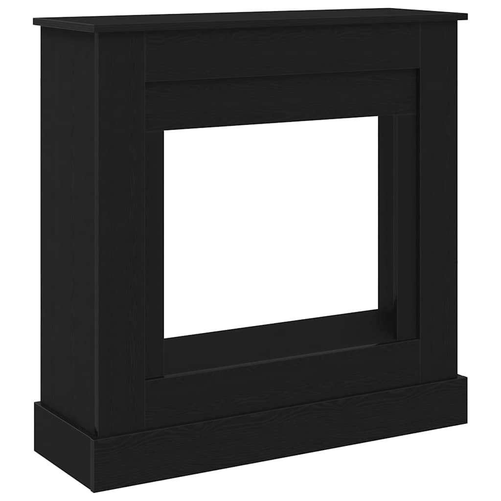 Vidaxx Kaminverkleidung 90x30x90 cm Spanplatte Eiche schwarz