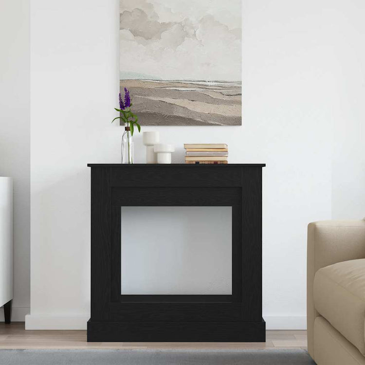 Vidaxx Kaminverkleidung 90x30x90 cm Spanplatte Eiche schwarz