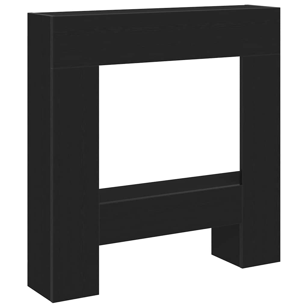 Vidaxx Kaminverkleidung 81x18x82 cm Spanplatte Eiche schwarz