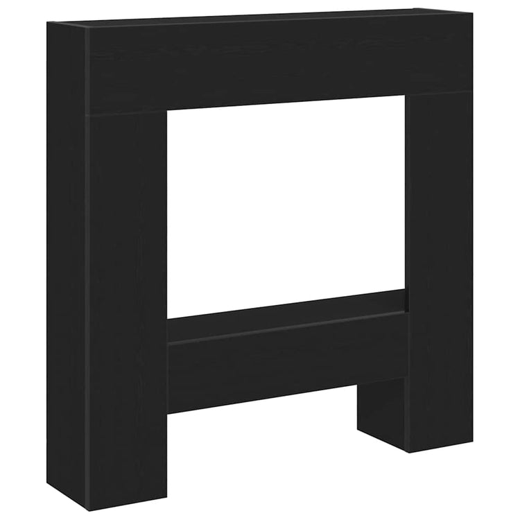 Vidaxx Kaminverkleidung 81x18x82 cm Spanplatte Eiche schwarz