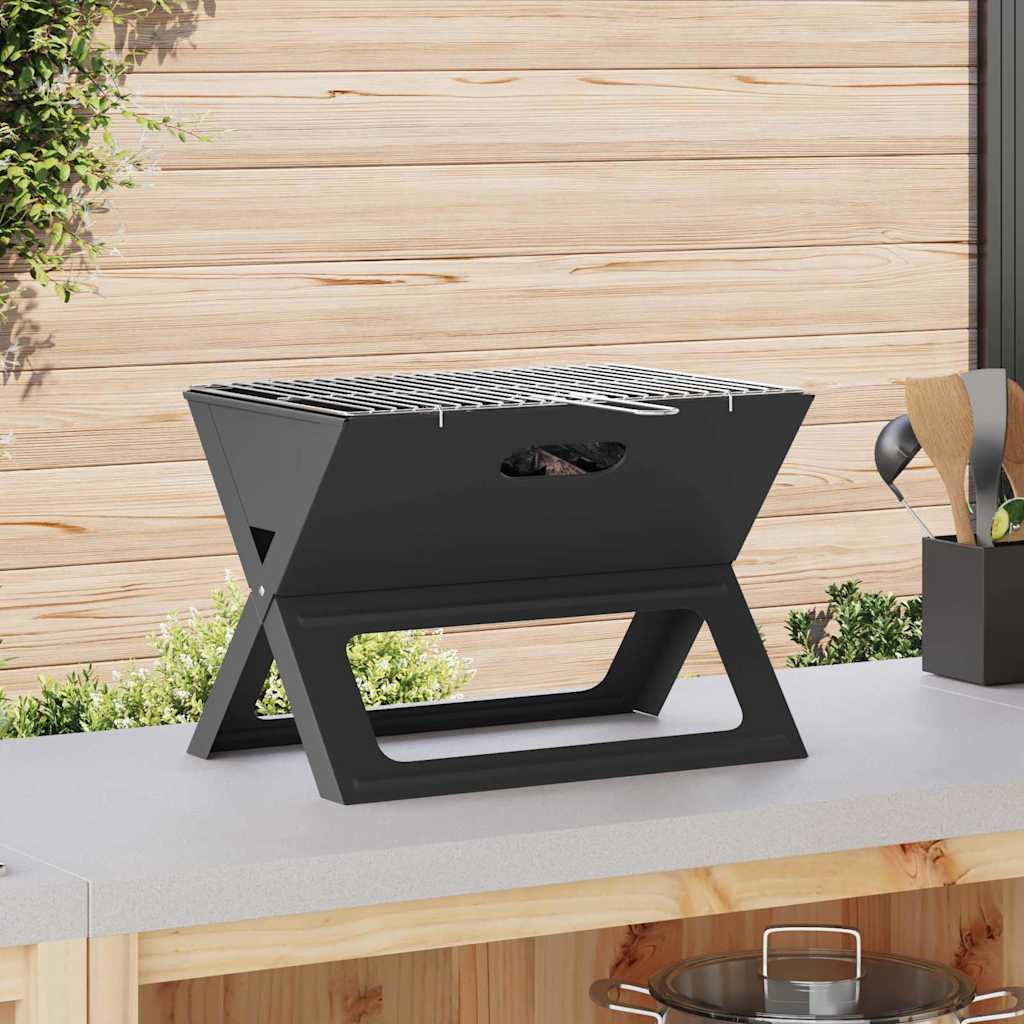 Vidaxx Außengrill schwarz 46 x 31 x 31 cm Stahl